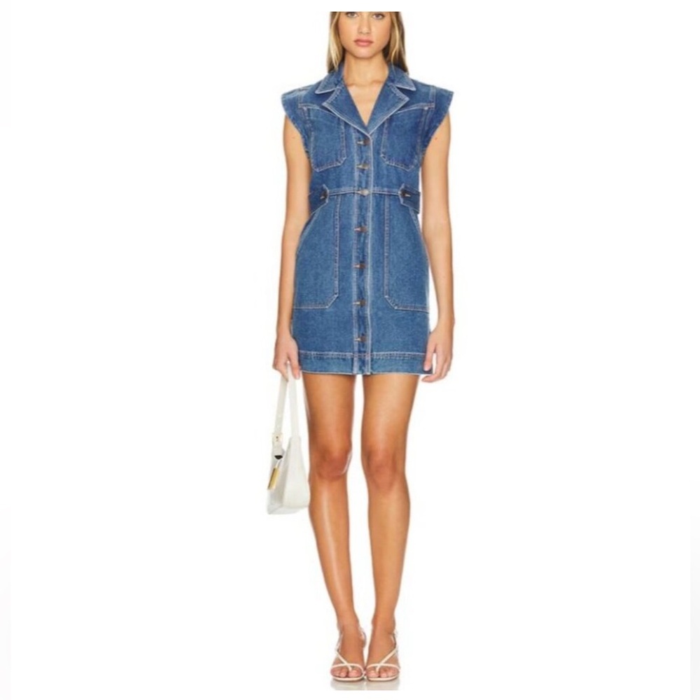 Veronica Beard Jax denim shirt dress